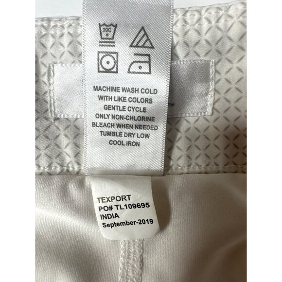 George Norman White Geo-Patterned Skort Size 14 - Picture 6 of 8